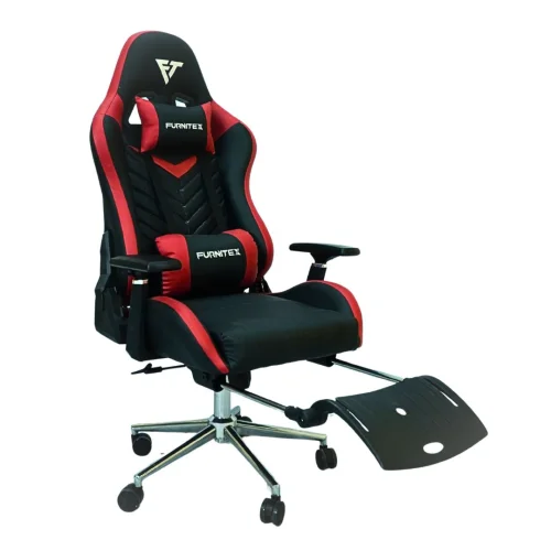 FURNITEX - Gaming Chair with 4D Armrest and Foot Rest (FT-G3 Pro ) Maroon